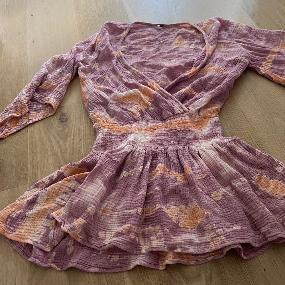 Batik cover- up dress